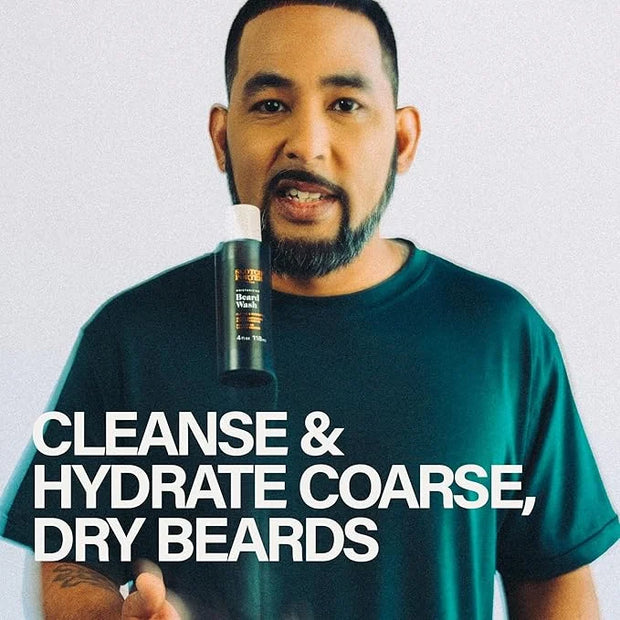 Scotch Porter Beard Wash & Conditioner Bundle – Cleanse, Moisturize, Hydrate & Soften Coarse, Dry Facial Hair while Encour...