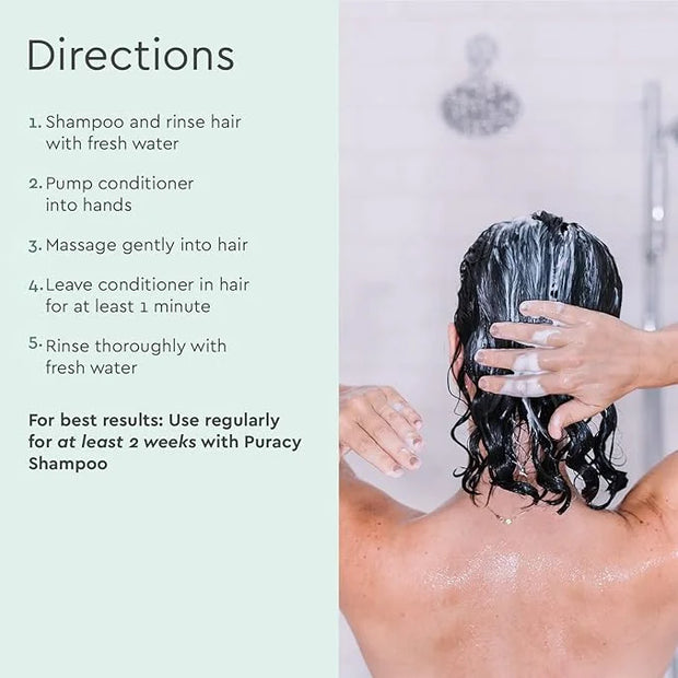 Puracy Conditioner for Fine, Medium, and Color-Treated Hair - Pure Ingredients for Cleaner, Silkier Hair Longer, 98.95% Na...