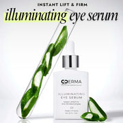 CDERMA Anti Aging Eye Serum Reduces Wrinkles, Fine Lines, Puffiness & Dark Under Eye Bags. Instant Lift & Firm - Made in F...