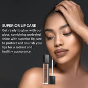 Flori Roberts Mineral Base Lip Shine, Vibrant Lip Gloss Makeup for Women of Color or Deeper Skin Tones, Non-Sticky, Long W...