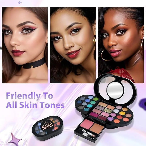 Color Nymph Travel Makeup Palette with Mulit-Colors Eyeshadows,Concealer,