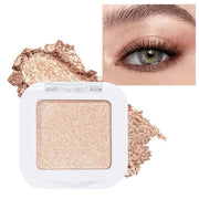 evpct Light Nude Brown Shimmer Single Eyeshadow Palette Makeup for Older Women, Iced Latte Glitter Sparkle Cream Eye Shado...