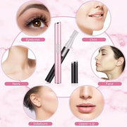 Chumia 2 Pcs Electric Eyebrow Trimmer Women Precision Face Razors Mini Shaver with Comb Christmas Women Gift Battery Opera...