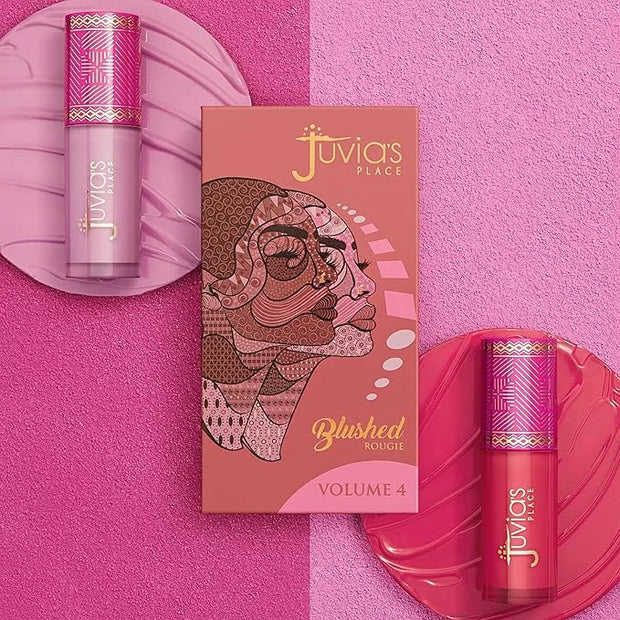Juvia's Place Blushed Liquid Blush CoralRose - Dewy Tint Cheeks Makeup Glow Pigment Effortless Beauty Long Lasting Cosmeti...