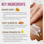 Vitamin C Night Cream for Face and Neck with Evening Primrose Oil, Manuka Honey & Sweet Almond Oil | Plant Based Formula |...
