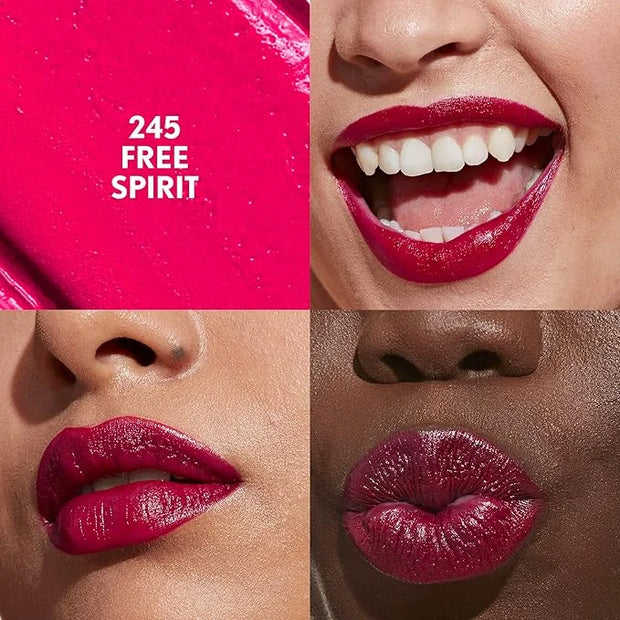 COVERGIRL Clean Lip Color, Free Spirit, Satin Finish, Squalane, Avocado & Aloe, Carmine-Free, Non-Drying, 0.12oz - Product...