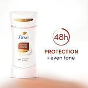 Dove Antiperspirant Deodorant Stick Even Tone Shea Butter & Vanilla Pack of 3 for 48h Odor and Sweat Protection & Skin Res...