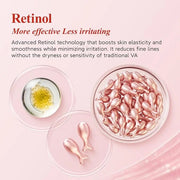 HKH Retinol Serum for Face - Anti Wrinkle Facial Serum with Vitamin C & Vitamin E, Vit A Capsule with Collagen for Women, ...