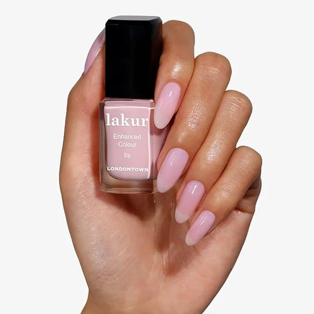 LONDONTOWN lakur Nail Polish - Chip-Resistant, Non-Toxic, Conditions & Hydrates Nails | Glossy Neutral Magnolia Haze Creme...