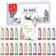 24 Pack Lip Balm, Natural Lip