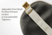 Premium 25 Momme Mulberry Silk Eye Mask for Sleeping (Vanilla Ice) - Product Image