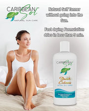Caribbean Sol - Beach Colours Natural Self Tanning Lotion- Natural Eco-Friendly Sunless Tanner Skin Moisturizing Quick Sel...