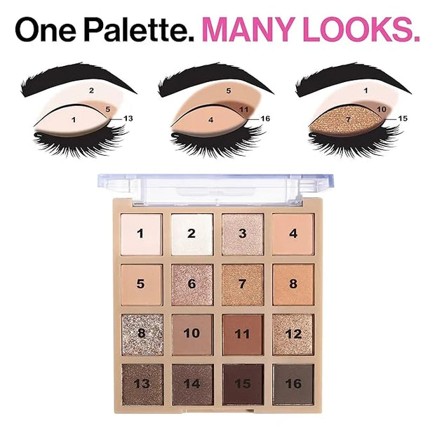 wet n wild Always Naked Palette, Nude Neutral Eye Makeup, Blendable, Warm And Cool Nude Pigments, Matte, Shimmer, Glitter,...