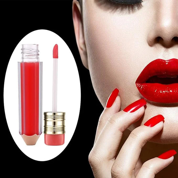 28 Pieces Transparent Empty Lip Gloss Tube Containers, Include 24 Pencil and Candy Shaped Oil Bottles, Ice Cream Funny Lig...