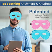 BeeVines Gel Eye Mask, 2 Pack XL Jumbo Size Cooling Ice Masks for Puffy Eyes for Men & Women, Cold & Warm Compress for Pos...