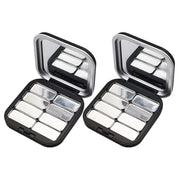 2pcs Empty Magnetic Eyeshadow Palette, Small Makeup Palette