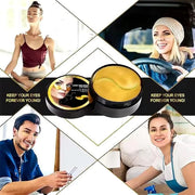 24K Gold Under Eye Mask, For Puffy Eyes and Dark Circles, Anti-Aging and Anti-Wrinke Treatments - Product Image
