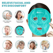 Cold Face Eye Mask Ice Pack Reduce Face Puff,Dark Circles,Gel Hot Cold Compress,Face SPA for Woman Sleeping, Pressure, Hea...