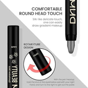 evpct 4Pcs Cream Eyeshadow Pencil Bulk Stick Set for Eyes Waterproof Pearl White Pearl Black Violet Purple Royal Blue Shim...