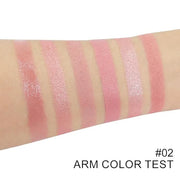 6-in-1 Cream & Powder Makeup Palette – Blush Highlighter & Eyeshadow, Matte & Shimmer Rose Nude Tones, Travel-Friendly Com...