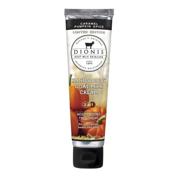 Dionis Goat Milk Skincare Pumpkin Overnight Lip Mask & Lip Balm Kit + Hand & Body Cream - Product Image