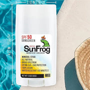 Royal SunFrog | All Natural SPF-50 Sunscreen Mineral Stick | 100% Vegan, Broad Spectrum UVA + UVB, Roll On Sunscreen Stick...