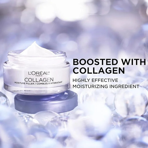 L’Oreal Paris Collagen Daily Face Moisturizer, Reduce Wrinkles, Face Cream 1.7 oz - Product Image