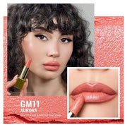 Oulac Metallic Coral Lipstick Set 3PCS High Impact Lipcolor with Moisturizing Formula, Vegan Beauty, Full-Coverage Lip Col...