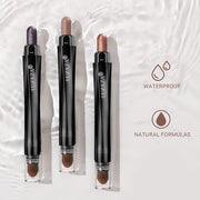 3Pcs Eyeshadow Stick Set, Matte And Shimmer Creamy Eyeshadow Pencil,Eye Brightener Stick,Nude Caramel Grayish Purple Shado...