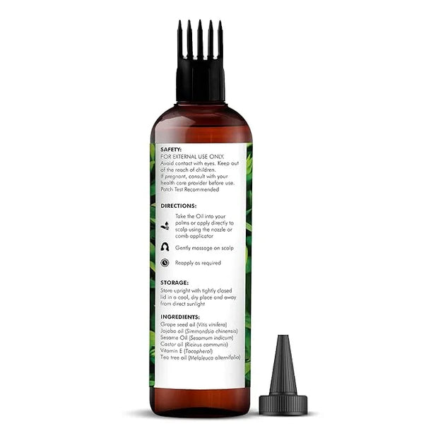 Majestic Pure 100% Pure Tea Tree Oil with Biotin for Hair Care, Strengthening, Nourishing, and Volumizing Formula with Joj...