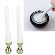 2pcs Metal Face Mask Spoon Anti Wrinkle Eye Fatigue Relief Massage Stick Cream Scoop, Metal Eye Cream Applicator Face Roll...