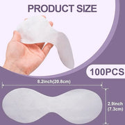 100 Sheets Disposable Eye Care Mask, Non-Woven Cotton Eye Pads for DIY Skincare, Clear Eye Mask Paper Beauty Sheets for Be...