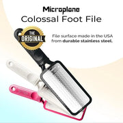 Microplane Colossal Foot File Scraper - The Original Stainless Steel Foot Rasp, Dead Skin/Callus Remover for Feet, Gentle ...
