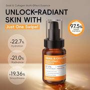 All About Snail Mucin Kit Korean Skin Care Set, Collagen Skincare Gift Set Hydrating & Lifting Skin, Snail Skin Care Produ...