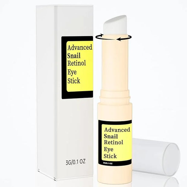 Anti Aging Eye Cream For Dark Circles, Advanced Snail Retinol Eye Stick, 1 PCS Under Eye Cream For Puffiness & Bags, Reduc...