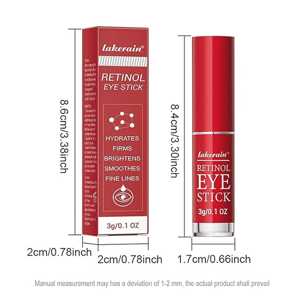 Retinol Eye Stick with Collagen,Hyaluronic Acid for Dark Circle, Wrinkles,Eye Balm Moisturizes Anti Aging,Visible Results ...