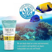 All Natural Organic SPF 50 Sunscreen Lotion - Coral Reef Safe - Baby, Kid & Family Friendly - Chemical Free Mineral Based ...