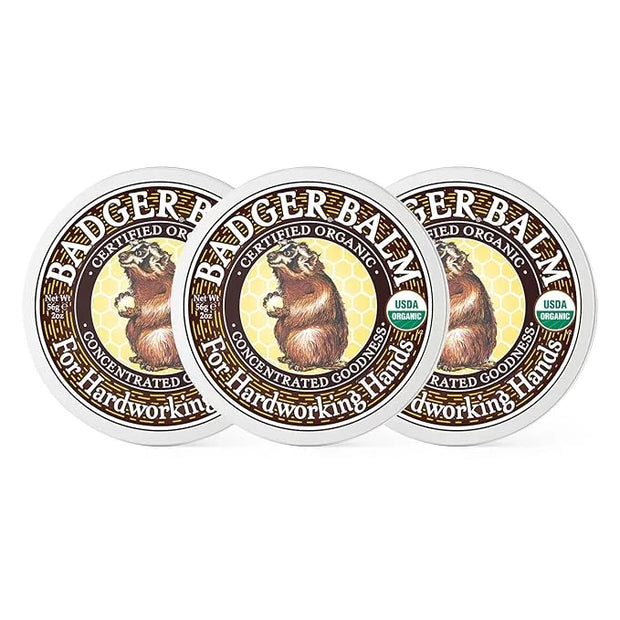 Badger - Hardworking Hands Healing Balm, Aloe Vera & Wintergreen, Working Hand Balm, for Dry Hands, Hand Moisturizer, Cert...