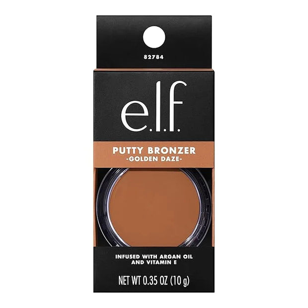 e.l.f. Putty Bronzer, Creamy & Highly Pigmented Formula, Creates a Long-Lasting Bronzed Glow, Infused with Argan Oil & Vit...