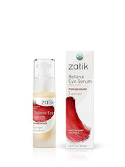 Zatik Naturals - Relieve Eye Serum with Pomegranate and Eyebright Antioxidant, USDA Certified Organic, Rekindle and Elevat...