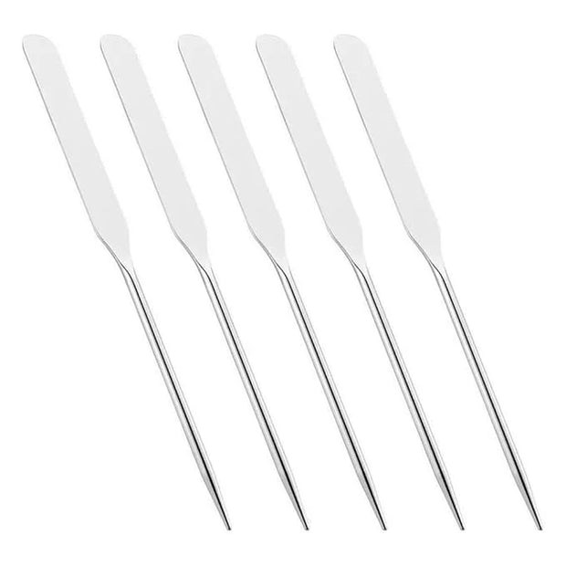 5 Pieces Stainless Steel Makeup Spatula Foundation Mixing