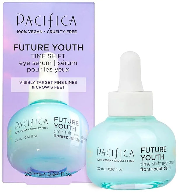 Pacifica Future Youth Time Shift Eye Serum – Peptide Eye Serum for Fine Lines & Dark Circles, Lifting & Firming Under Eye ...