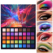 UCANBE Spotlight Eyeshadow Palette Professional 40 Color Eye Shadow Matte Shimmer Makeup Pallet Highly Pigmented Colorful ...