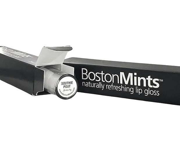 Healthy, Naturally Lip Plumping Clear LipGloss, Southie Pout (.25oz) - Vegan, Plant-Based ingredients. Cooling Mint Enhanc...