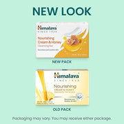 Himalaya Nourishing Cream & Honey Cleansing Bar, Face and Body Soap for Soft Skin, 4.41 oz, 6 Pack - Product Image