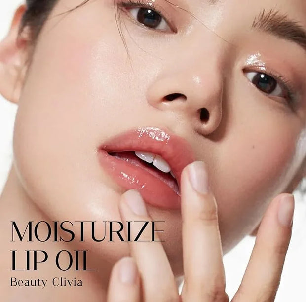 Hydrating Lip oil for women - clear lip gloss oil, Plumping Lip Oil for Dry Lip and Lip Care, Non-Sticky Long Lasting Lip ...