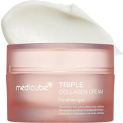 medicube Triple Collagen Cream - Hydrating & Firming Moisturizer with Hyaluronic Acid, Premium Elastin, Shea Butter - Wrin...