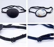Black Protect Eye Patch Satin Single Eye Patch Lazy Eye Amblyopia Strabismus Eye Masks - Product Image