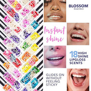 Blossom Scented Roll on Lip Gloss, Infused with Real Flowers, Made in USA, 0.40 fl oz, 2 pack, Cherry/Coconut - Product Image