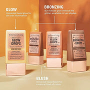 Revolution, Bright Light Glow Blush Drops, Builable Liquid Blush for Face, Infused with Hyaluronic Acid, Vegan & Cruelty-F...